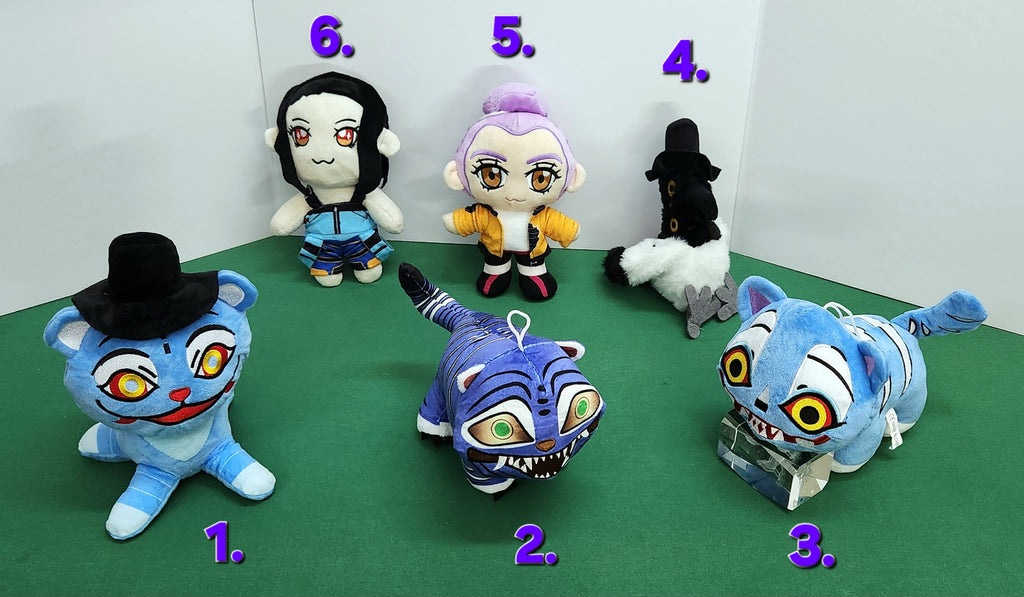Demon Hunters PLUSHIES - RUMI, MIRA, ZOEY, DERBY