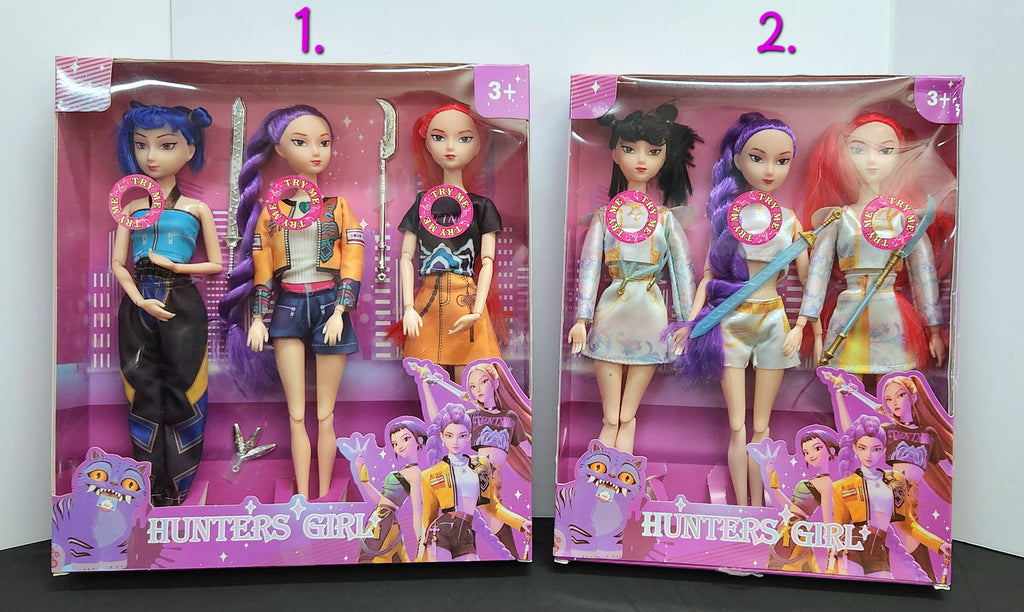 K-Pop Demon Hunters 3-PC SINGING DOLL SETS
