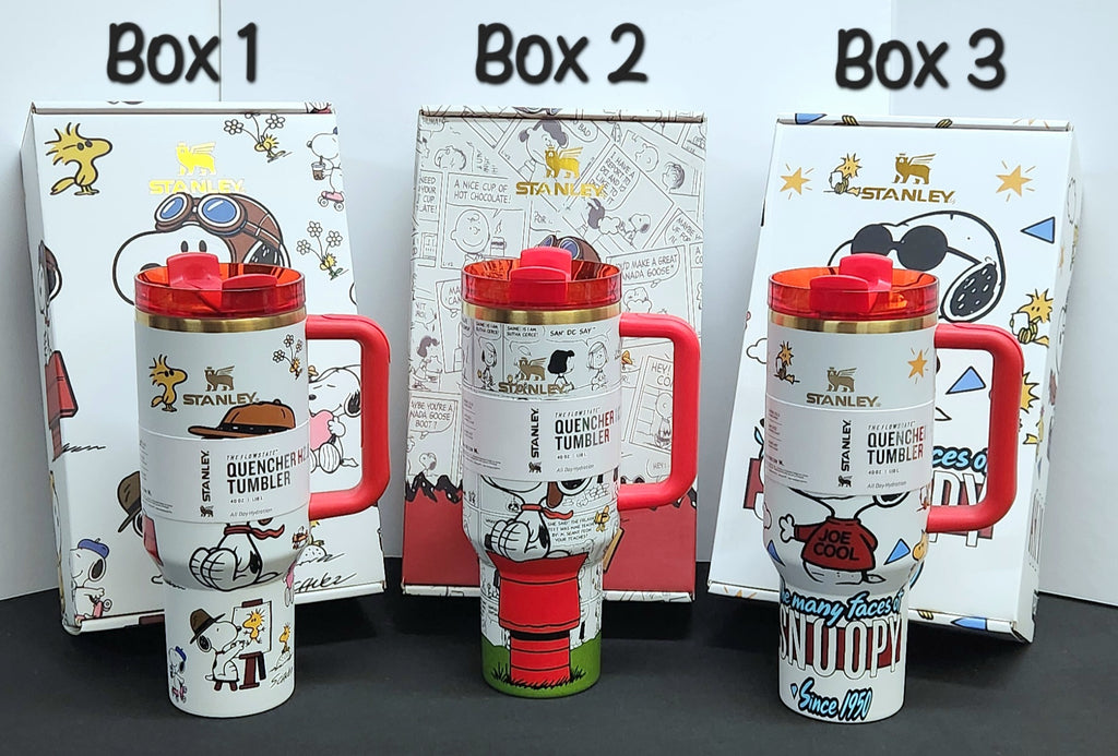 SNOOPY Stainless Steel Tumbler Cups w/GIFT BOX | 40 oz