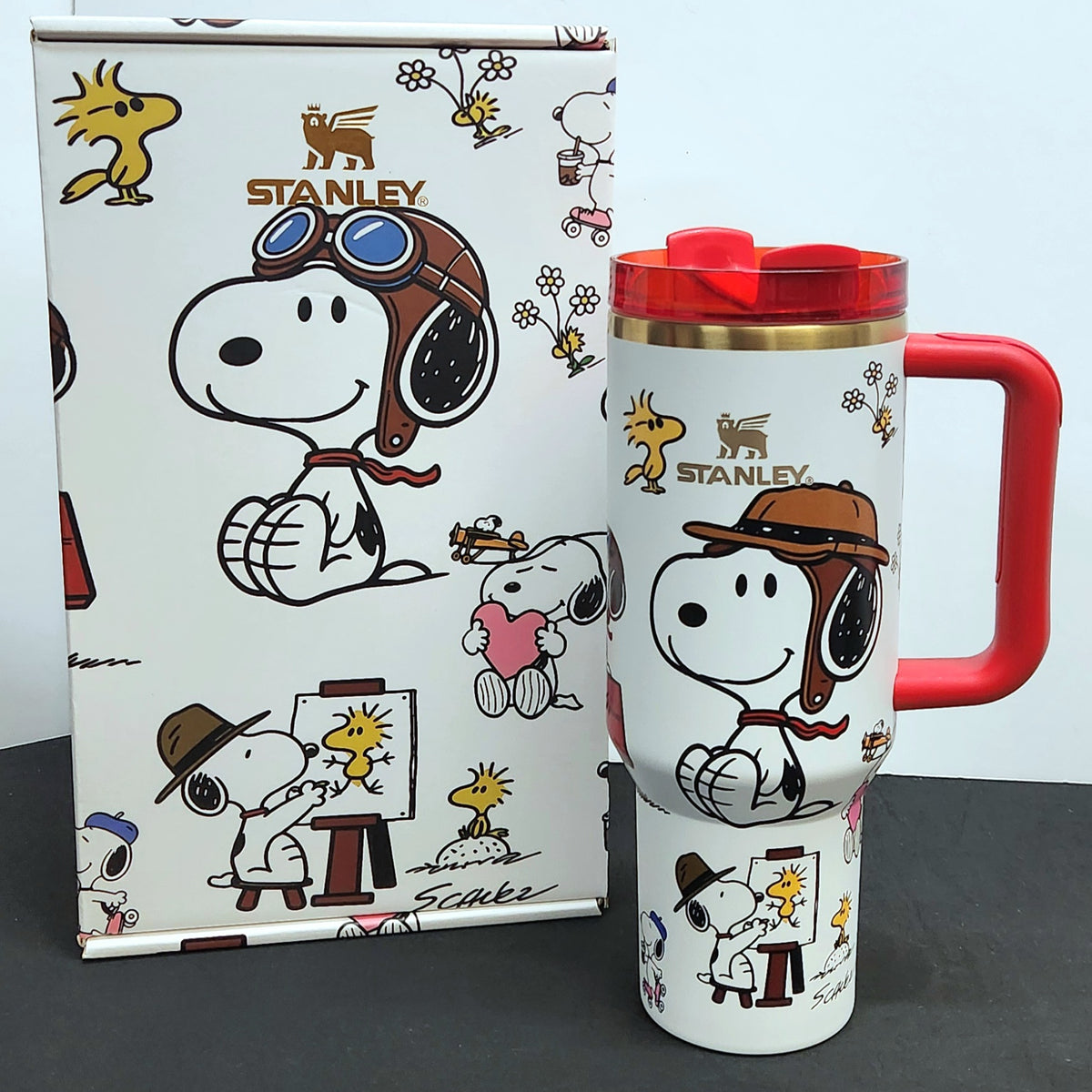 SNOOPY Stainless Steel Tumbler Cups w/GIFT BOX | 40 oz