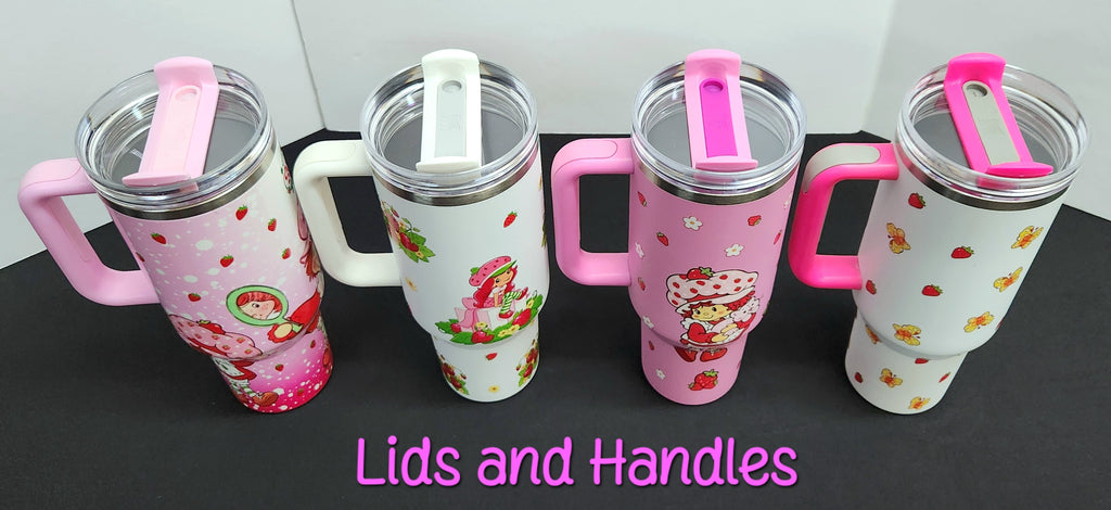 STRAWBERRY SHORTCAKE Stainless Steel Tumbler Cups | 40 oz | Orange Blossom
