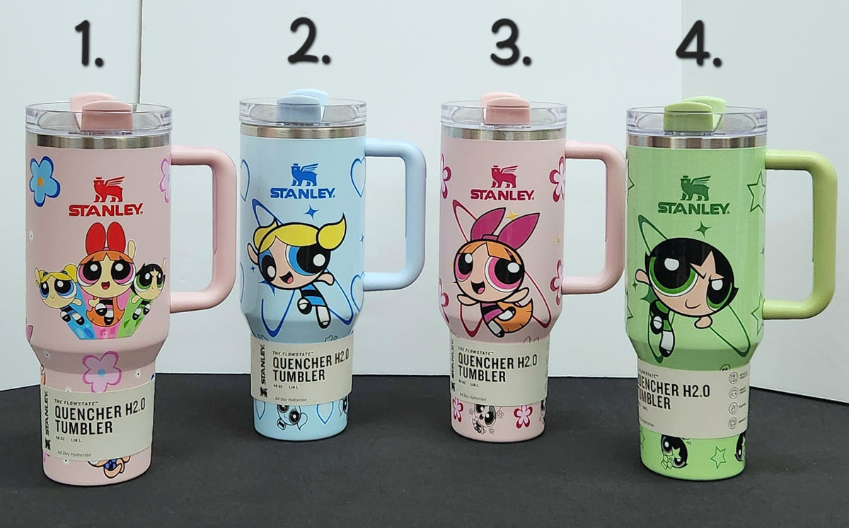 POWERPUFF GIRLS Stainless Steel Tumbler Cups | 40 oz | Bubbles, Blossom, Buttercup