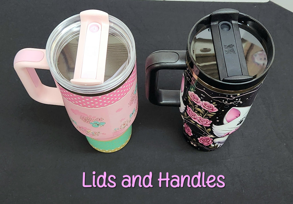 MARIE Stainless Steel Tumbler Cups | 40 oz | White Cat