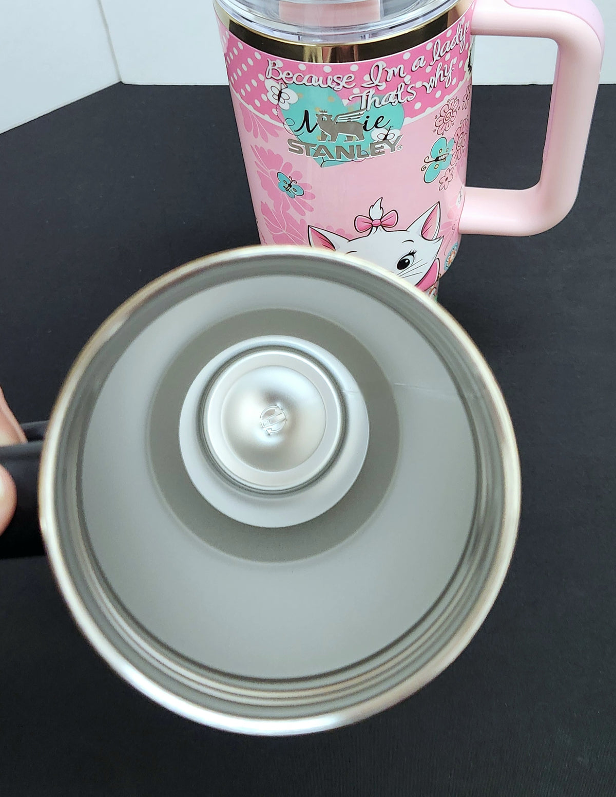 MARIE Stainless Steel Tumbler Cups | 40 oz | White Cat