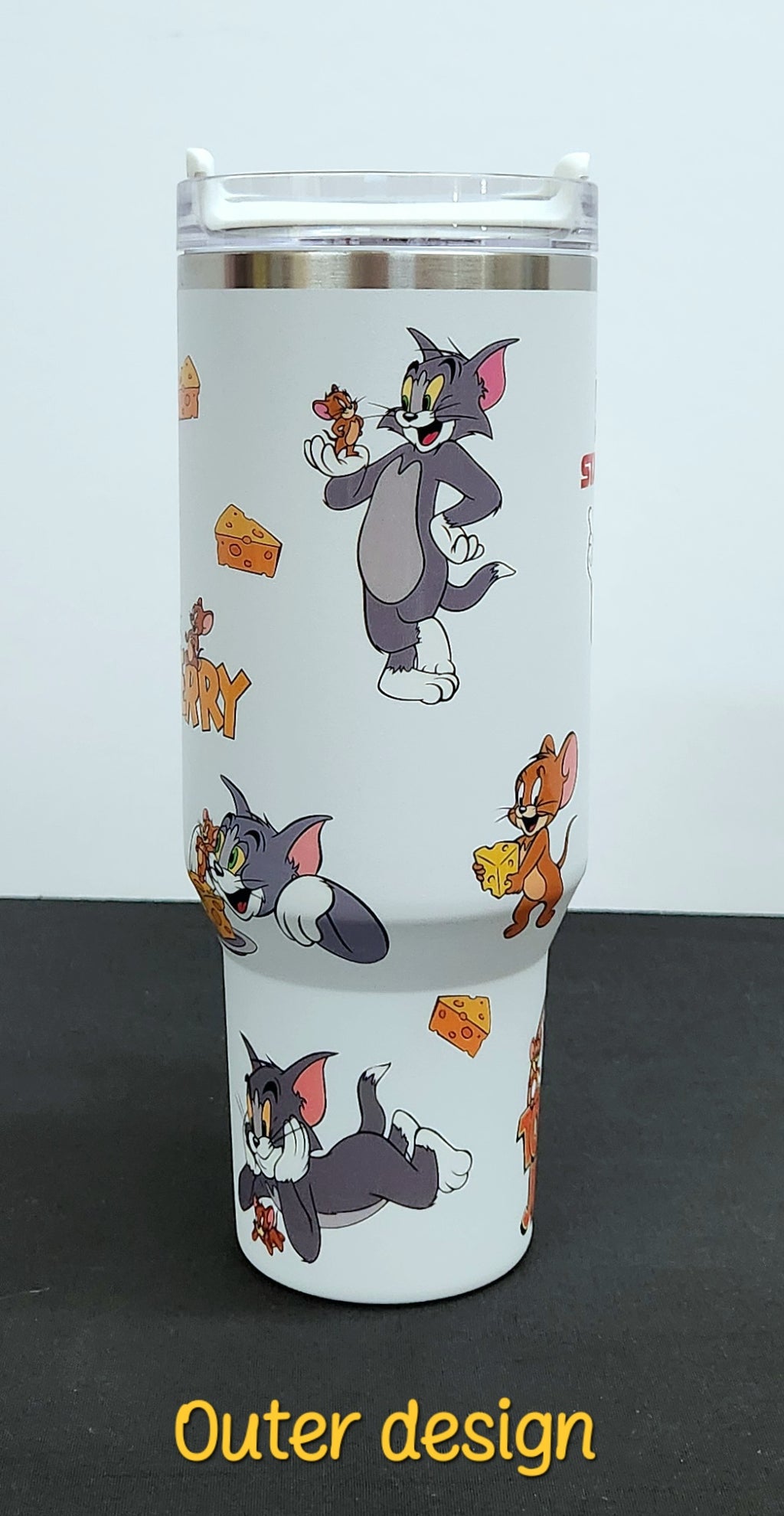 TOM & JERRY Stainless Steel Tumbler Cup | 40 oz
