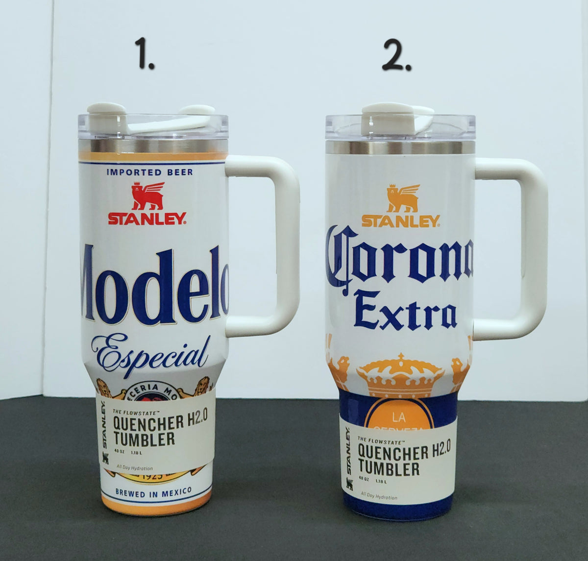 BEER Inspired Stanley Tumbler Cup | 40 oz | MODELO & CORONA