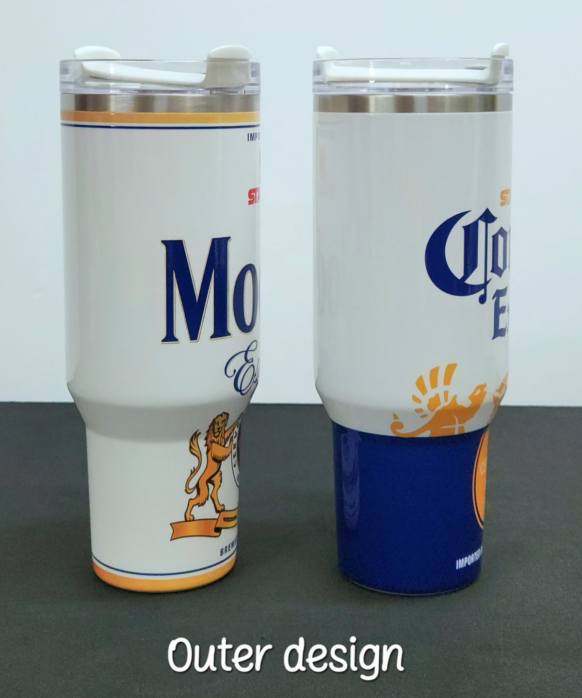 BEER Inspired Stanley Tumbler Cup | 40 oz | MODELO & CORONA
