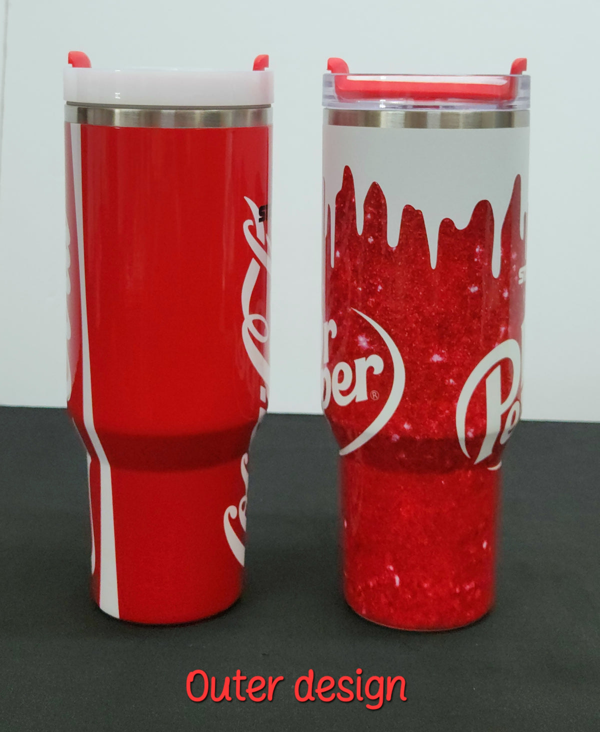 COKE & DR. PEPPER Stainless Steel Tumbler Cups | 40 oz | DRINKS Design Tumbler