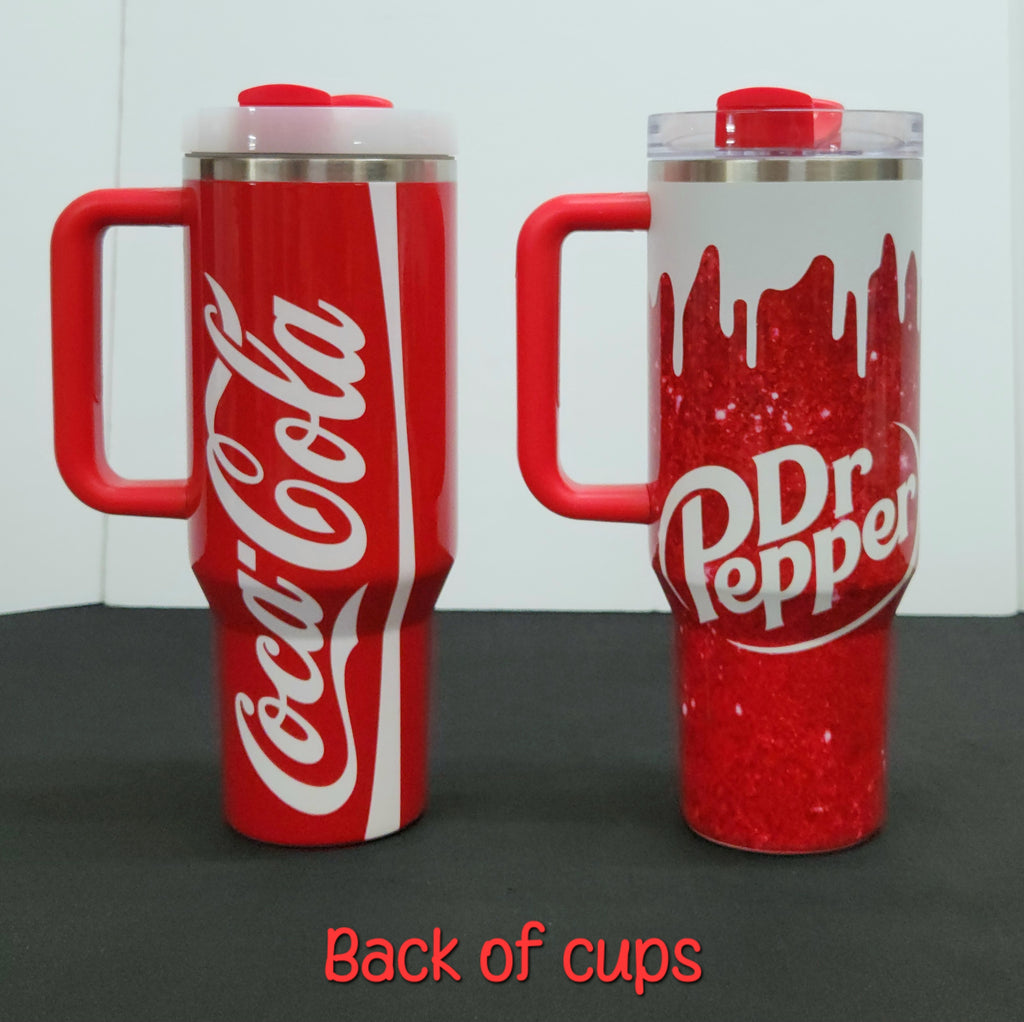 COKE & DR. PEPPER Stainless Steel Tumbler Cups | 40 oz | DRINKS Design Tumbler