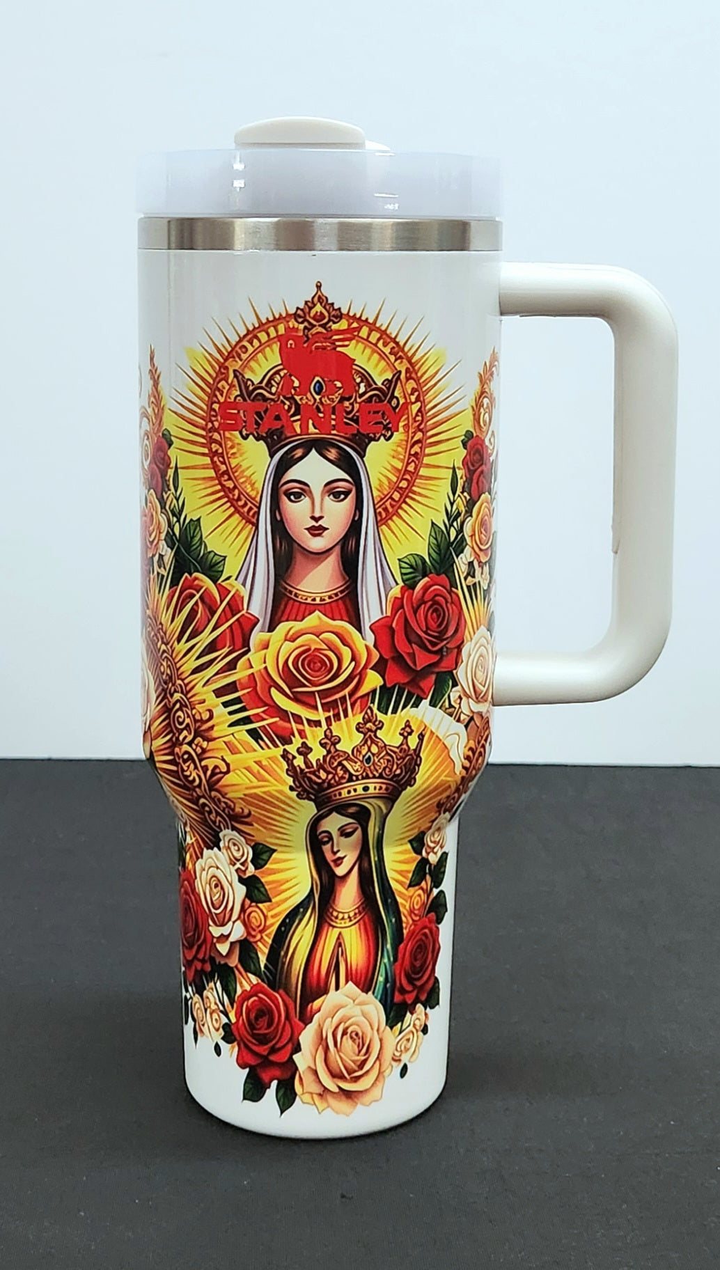 RELIGION Stainless Steel Tumbler Cups | 40 oz | GUADALUPE, GOD IS GOOD ALL THE TIME, VIRGIN MARY