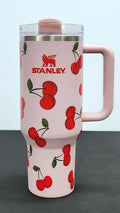 CHERRIES & STRAWBERRIES Stainless Steel Tumbler Cups | 40 oz