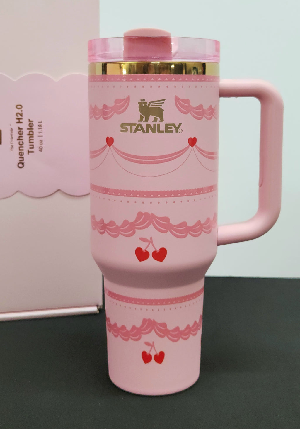 CHERRY Stanley Tumbler Cup with GIFT BOX | 40 oz