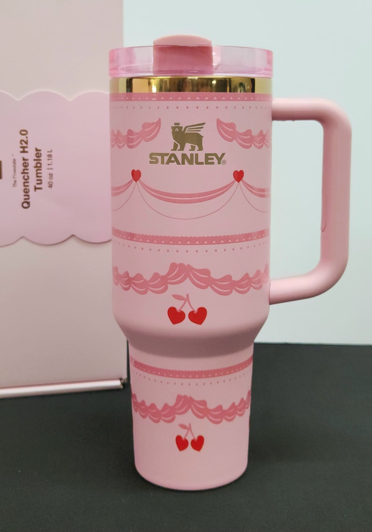 CHERRY Stanley Tumbler Cup with GIFT BOX | 40 oz