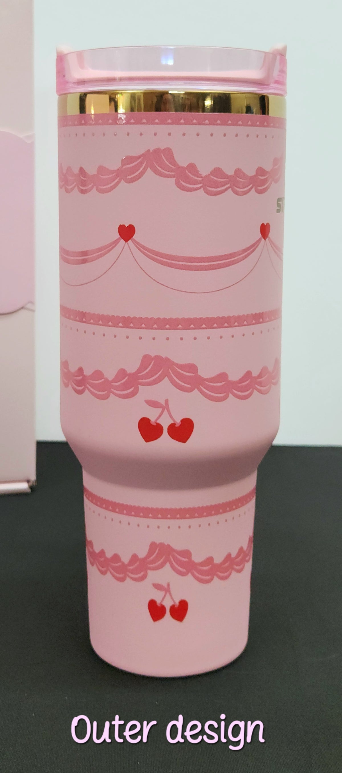 CHERRY Stanley Tumbler Cup with GIFT BOX | 40 oz
