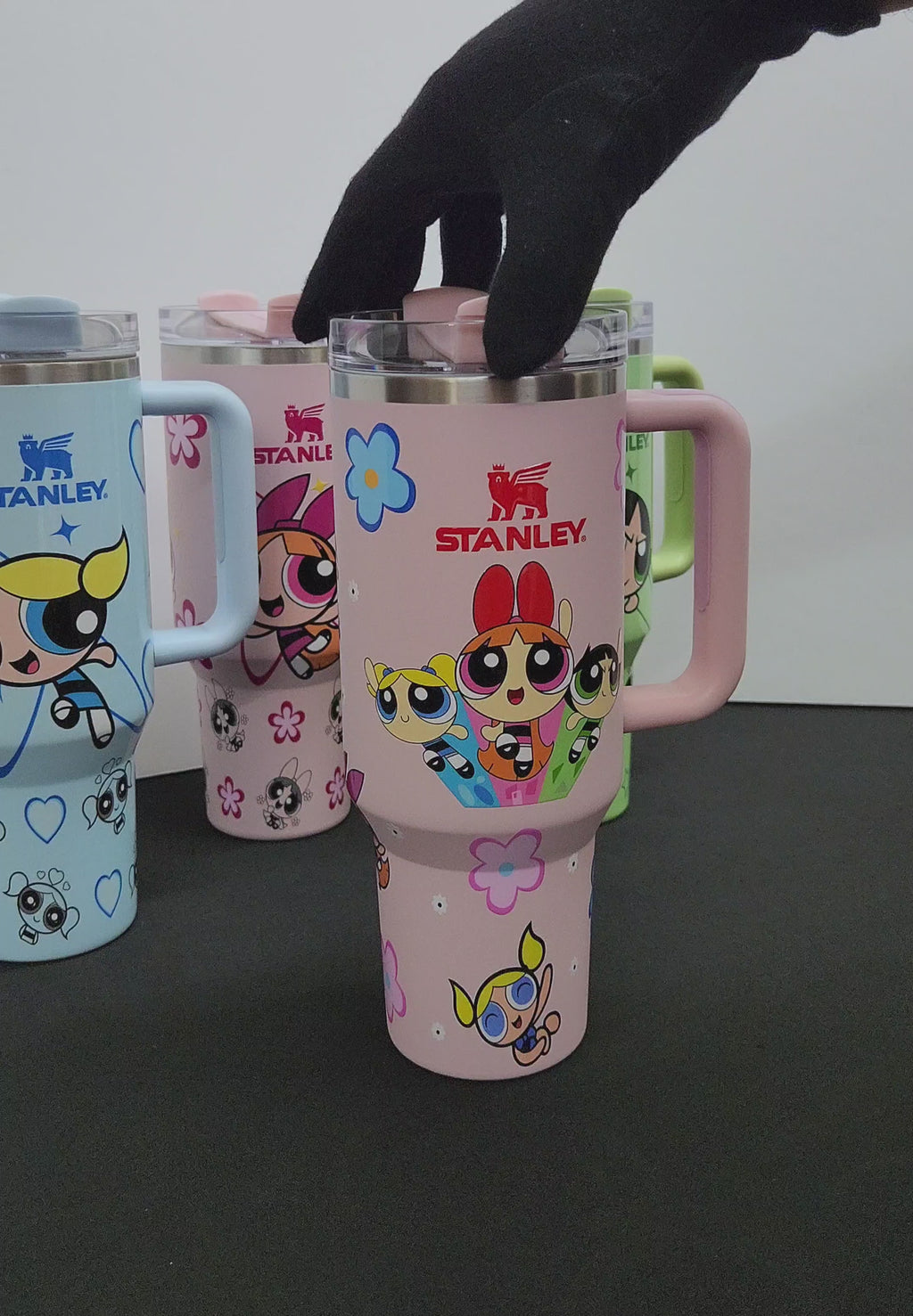 POWERPUFF GIRLS Stainless Steel Tumbler Cups | 40 oz | Bubbles, Blossom, Buttercup